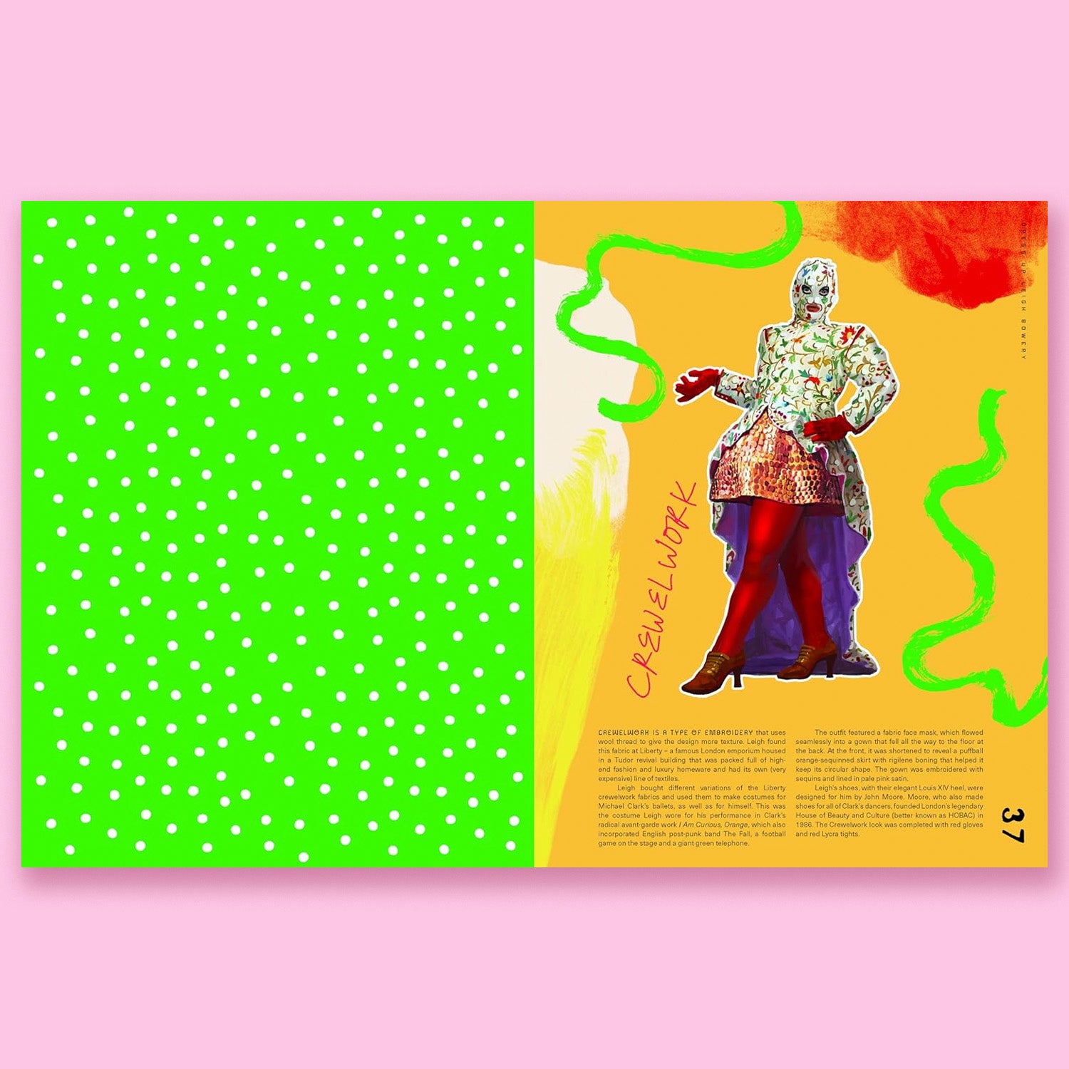 Dress Up Leigh Bowery: A paper doll book featuring iconic looks from the legendary artist by by Nicola Rainbird and Daniel Clarke