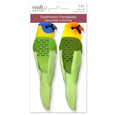 Feathered Parakeets Birds with gator clip