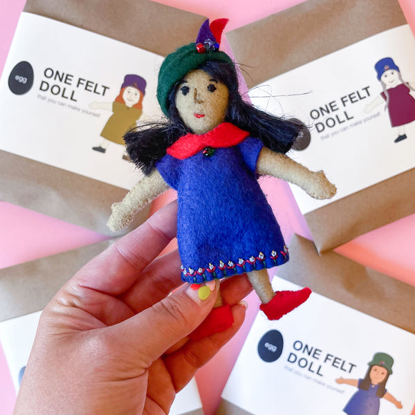 One Felt Doll Craft Kit - Lily