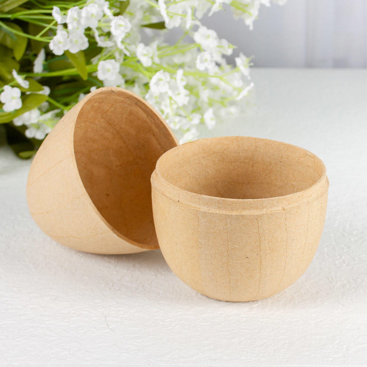 Fillable Paper Mache Eggs 5 x 3.5 inches