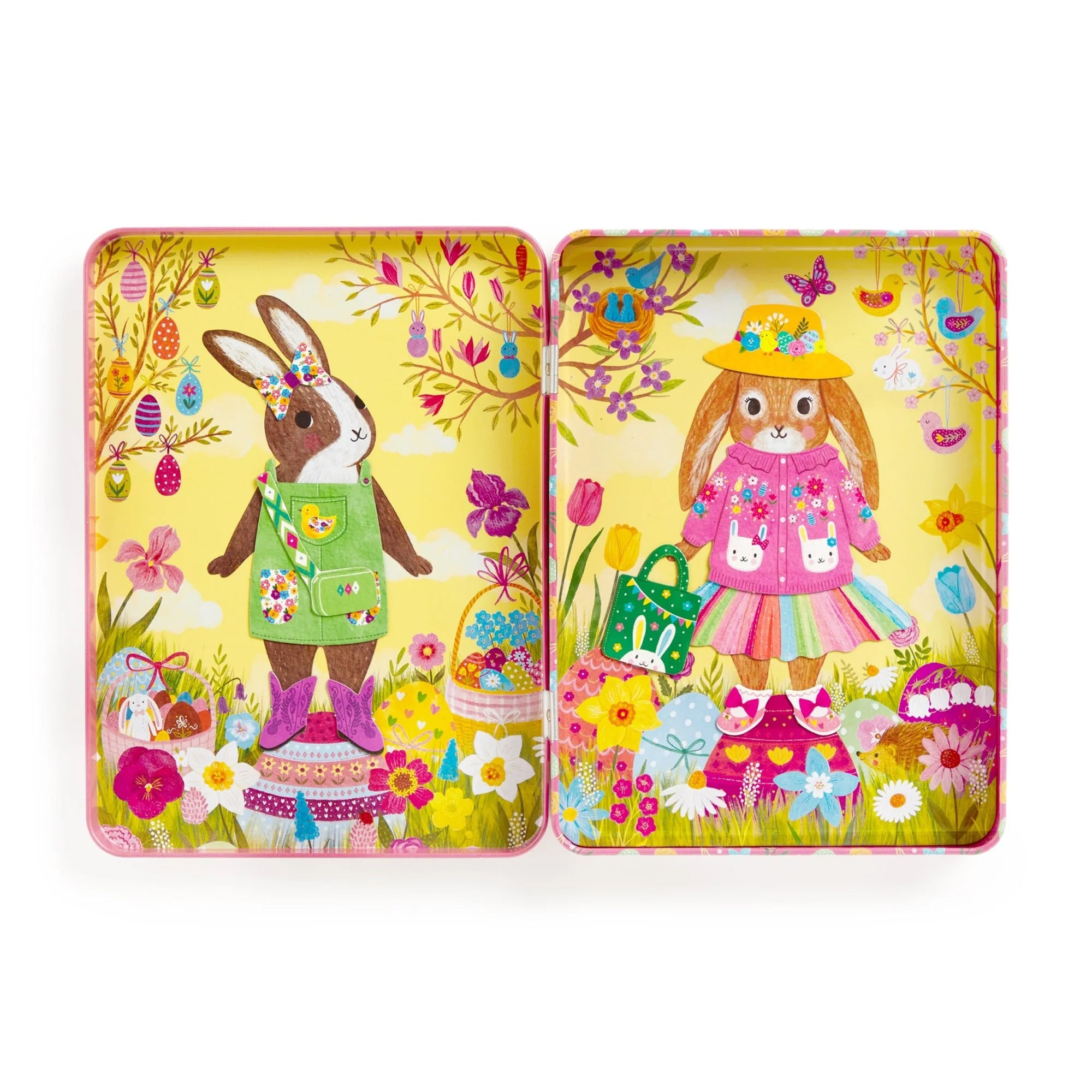 Garden Bunnies Magnetic Dress-up