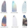 Ghost Sticker Pack with 6 large ghosts in glitter, clear, holographic, chrome and white