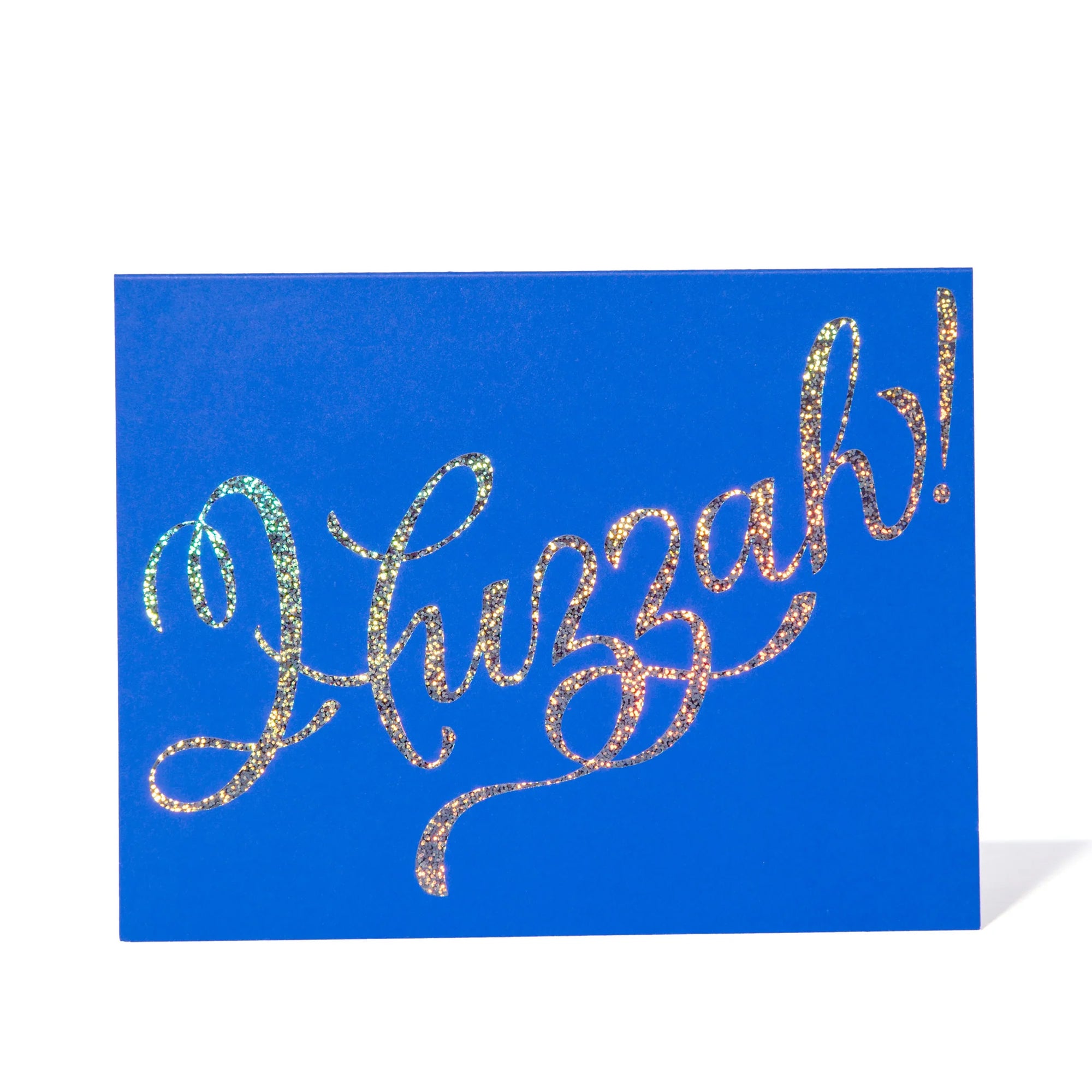 Glitter Foil Huzzah Greeting Card
