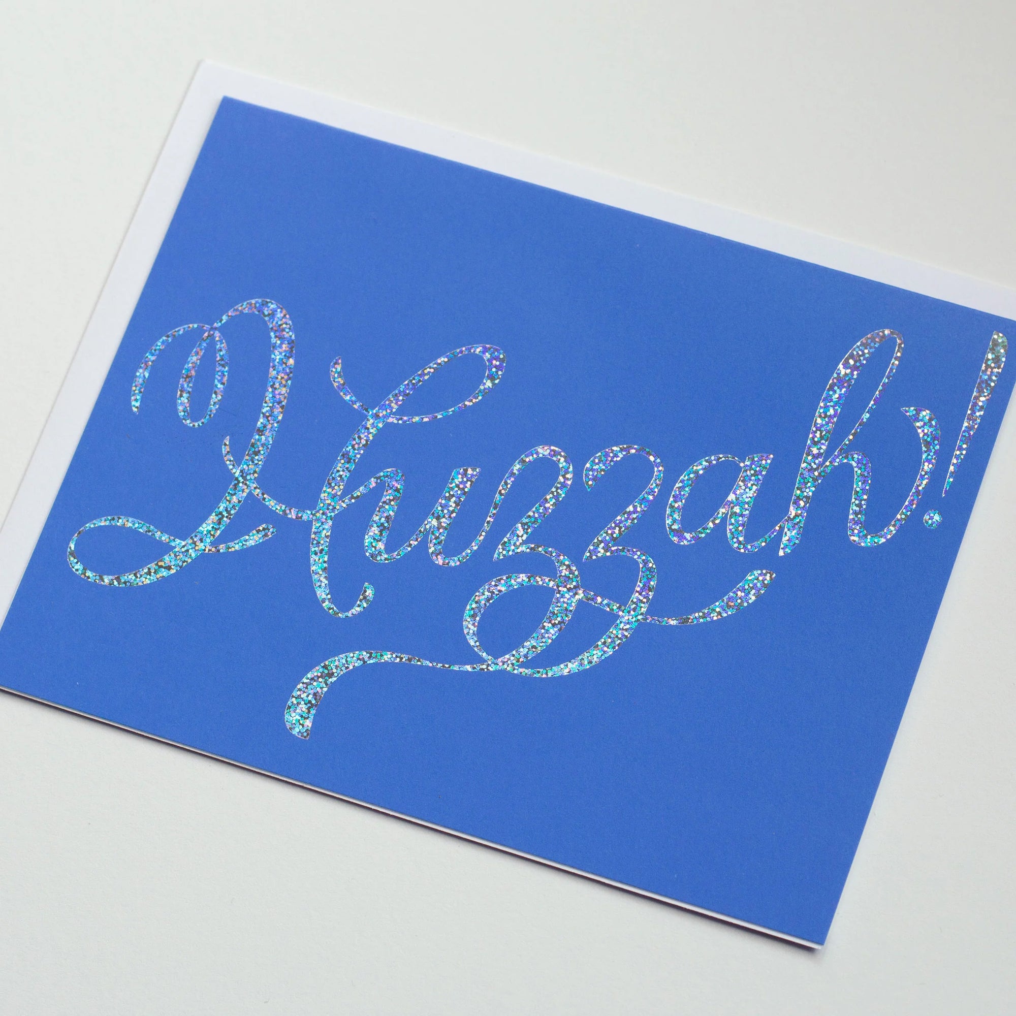 Glitter Foil Huzzah Greeting Card