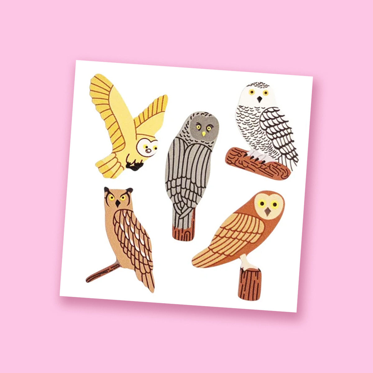 Glossy Owls Stickers