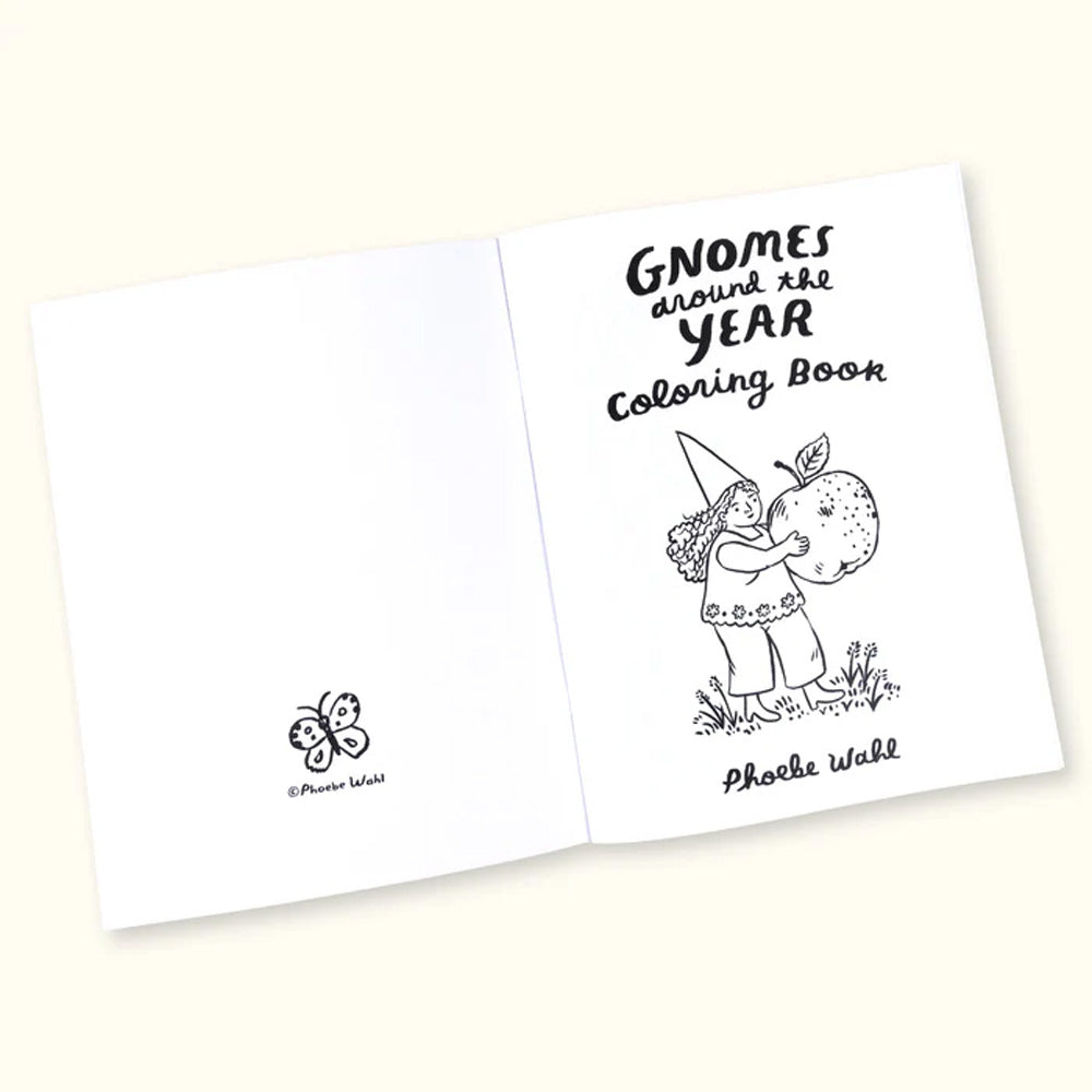 Gnomes coloring book by Phoebe Wahl