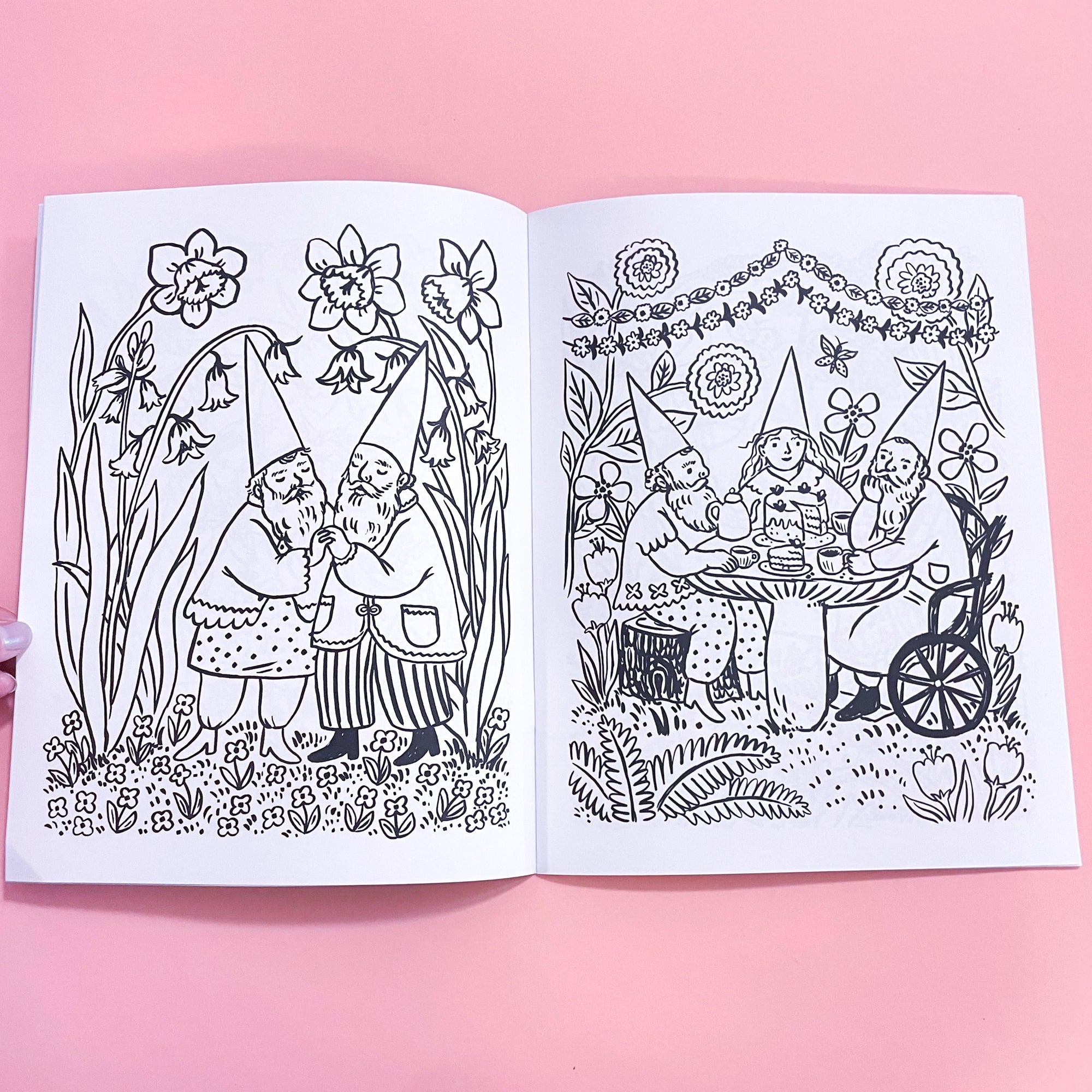 Gnomes coloring book by Phoebe Wahl