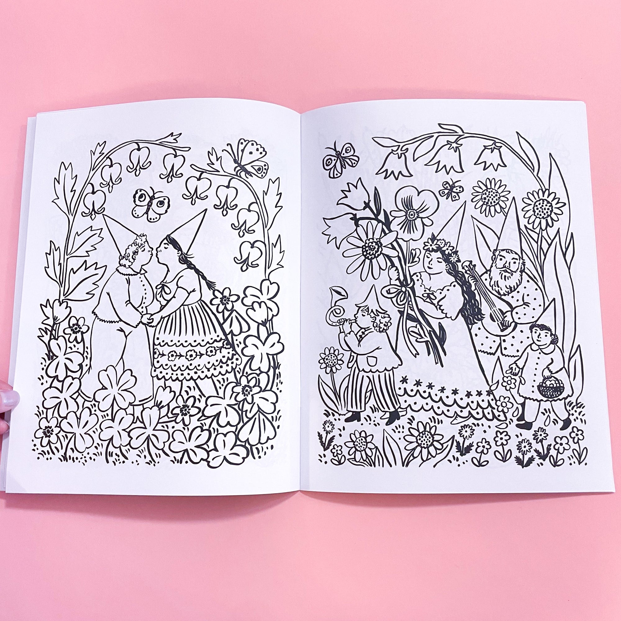 Gnomes coloring book by Phoebe Wahl