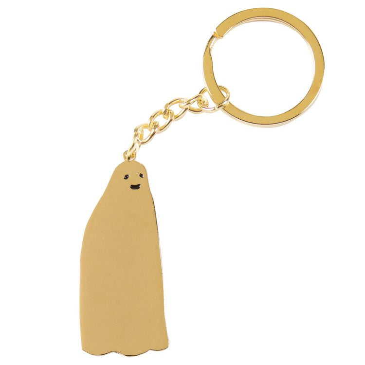 Gold Keychain with a gold ghost figure attached