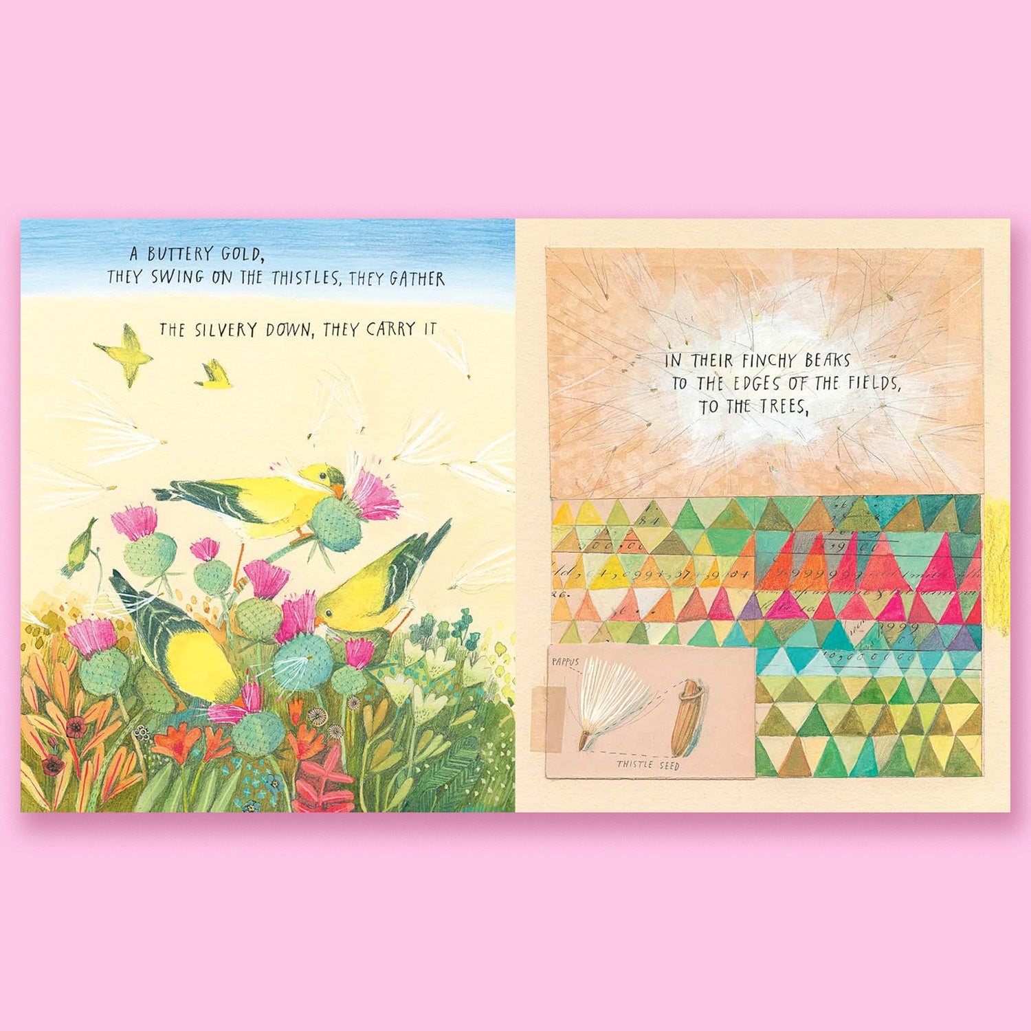 Goldfinches by Mary Oliver and Melissa Sweet