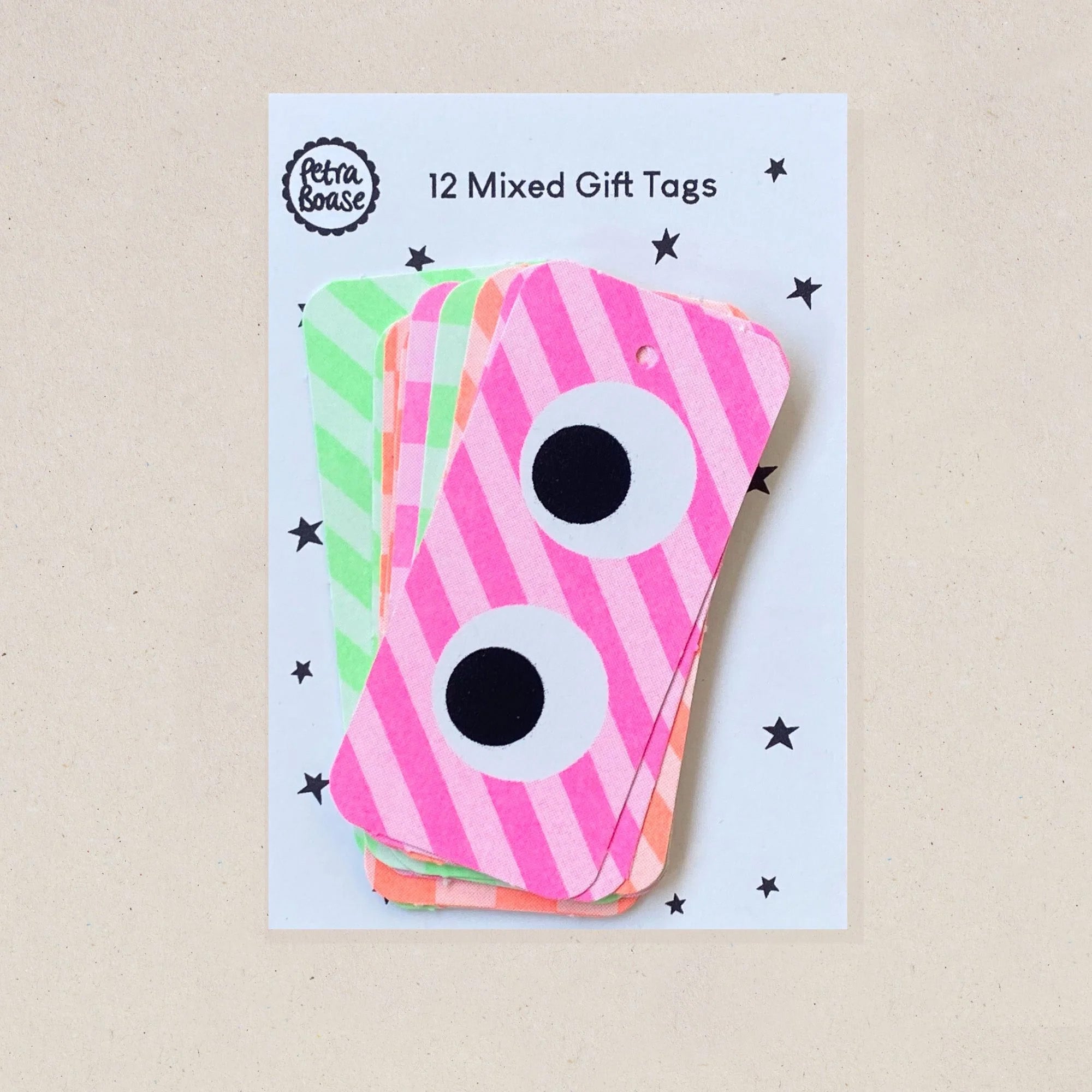 Googly Eye Gift Tags - Pack of 12 Mixed Designs