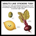 Googly Food Sticker Book by Brass Monkey and Galison