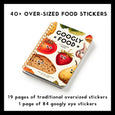 Googly Food Sticker Book by Brass Monkey and Galison