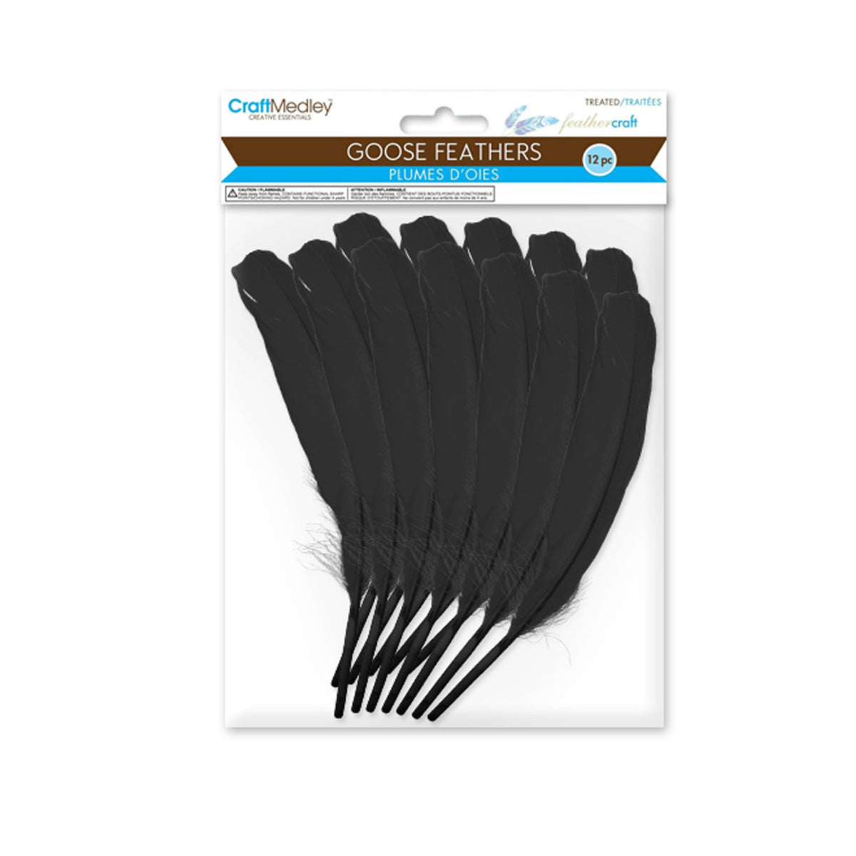 Goose Feathers - Black