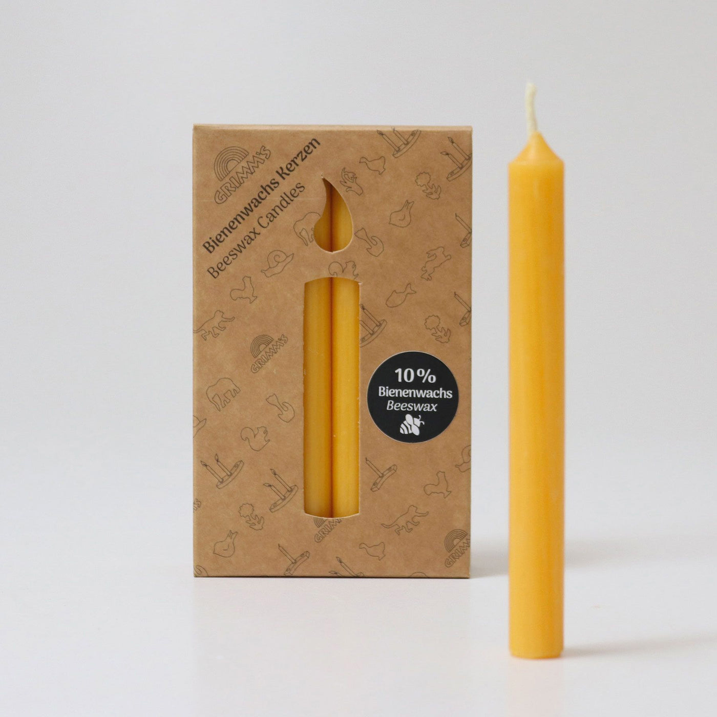 Grimm's Amber Candles 10% Beeswax for Celebration Rings
