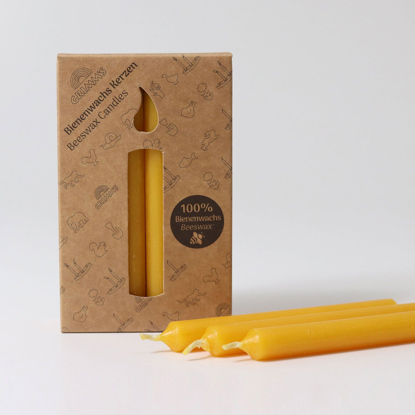 Grimm's Amber Candles 100% Beeswax for Celebration Rings