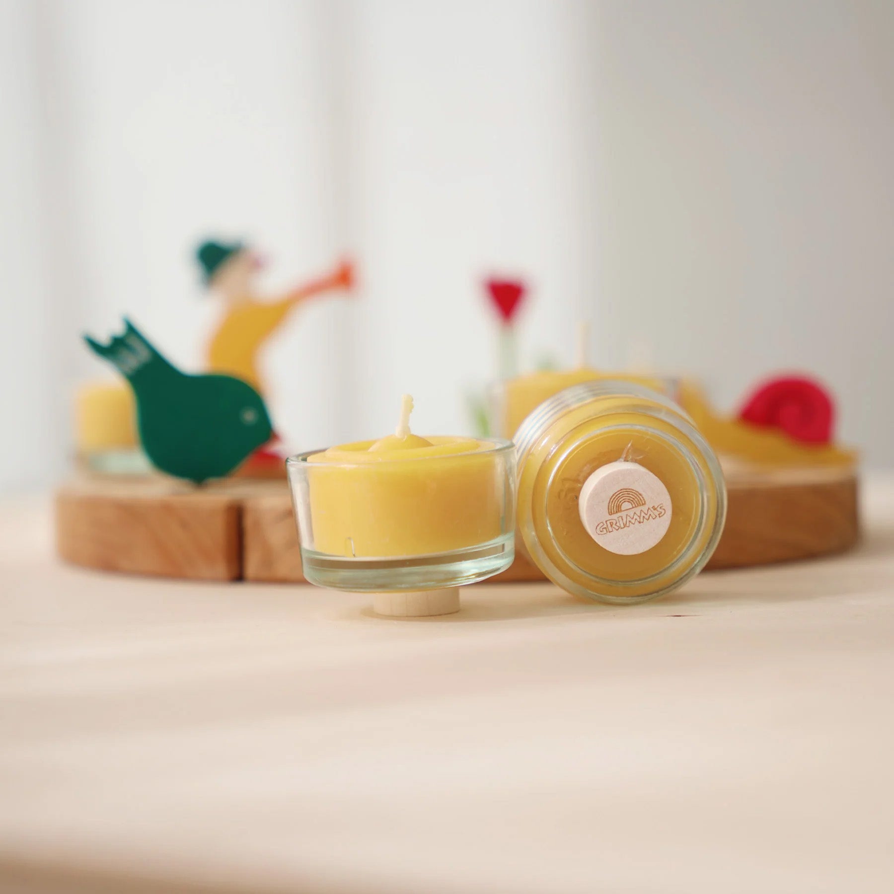 Grimm&#39;s Glass Tealight Holders for Celebration Rings - Set of 5