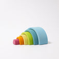 Grimm's Small Wooden Pastel Rainbow Stacker