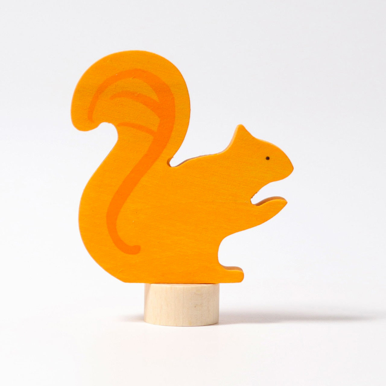 Orange squirrel ornament for celebration rings