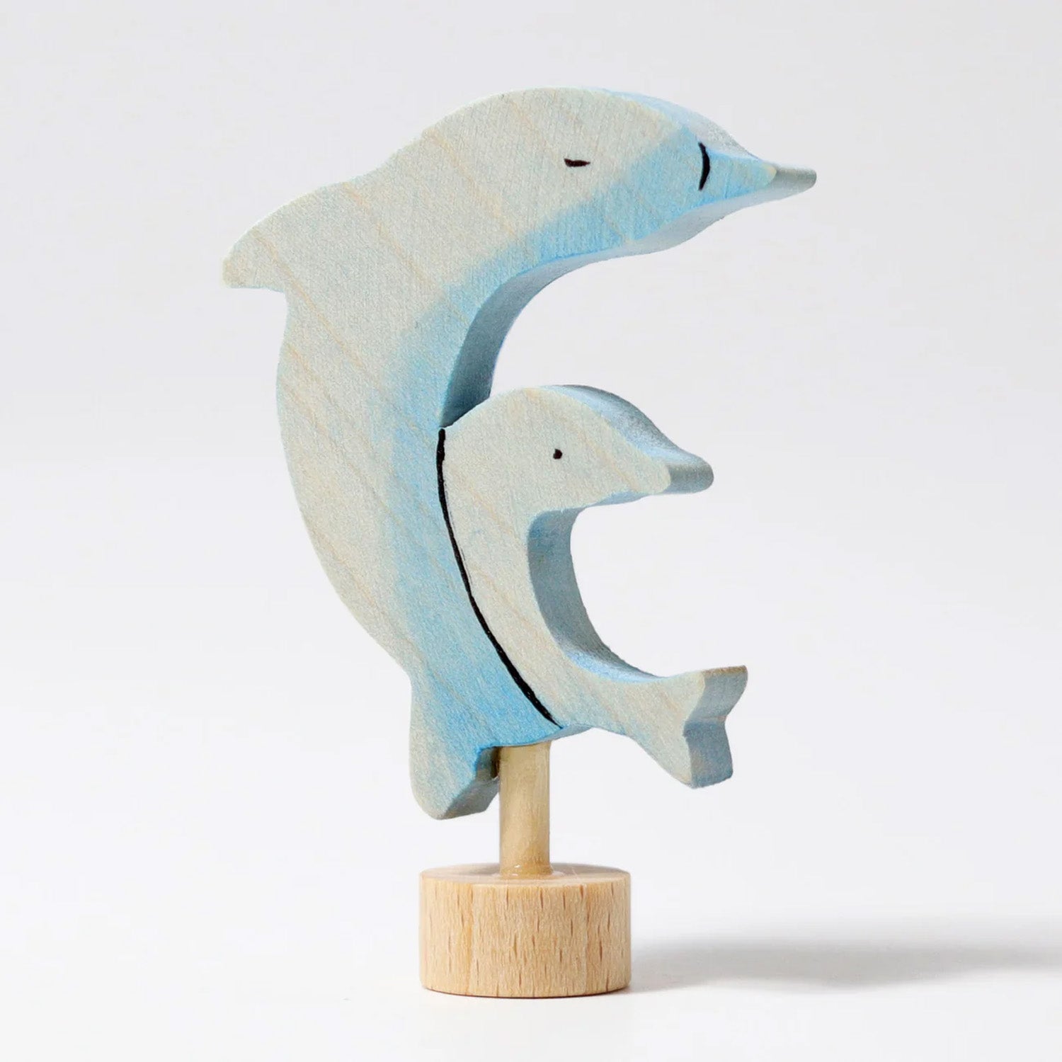 Grimm's Hand-painted Two Dolphins Ornament for Celebration Rings
