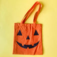 Jack-o-Lantern Canvas Trick or Treat Bag