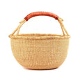 Handmade Natural Bolga Basket - Small, 9-11 inches
