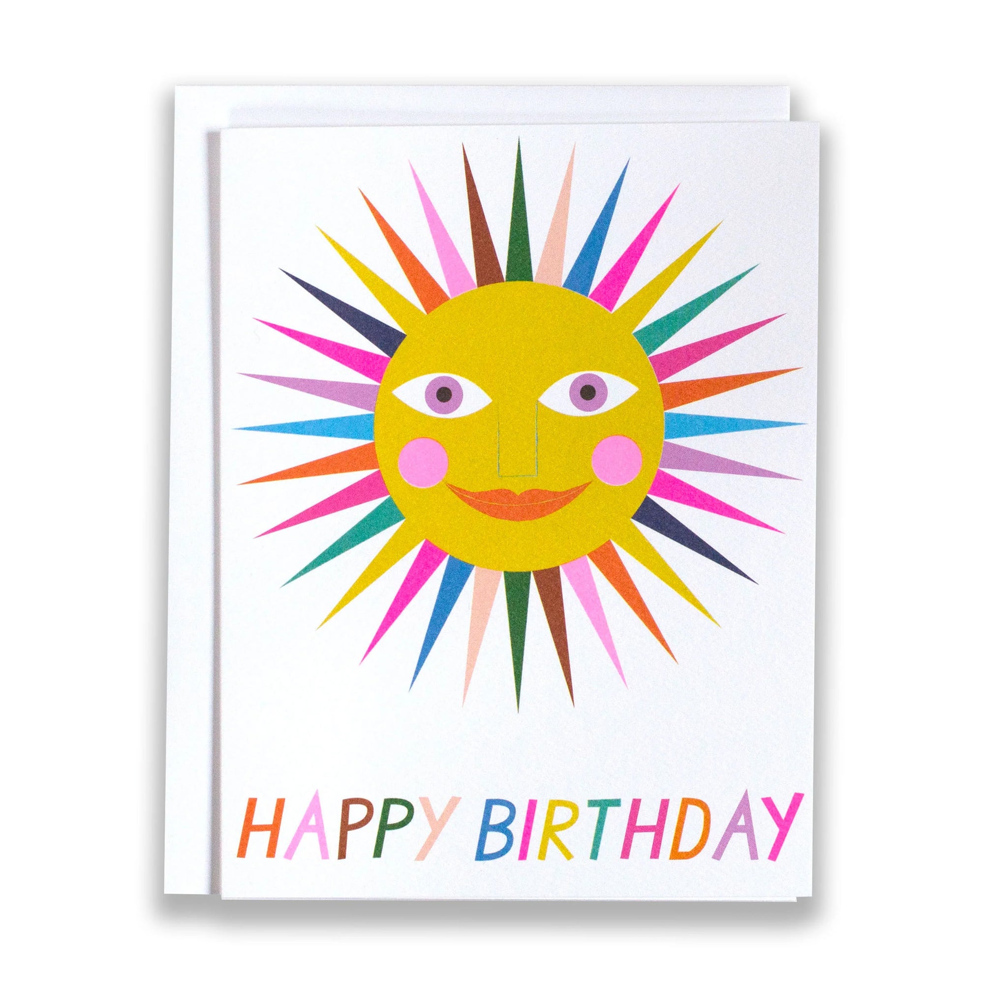 Happy Birthday Rainbow Sunshine Greeting Card