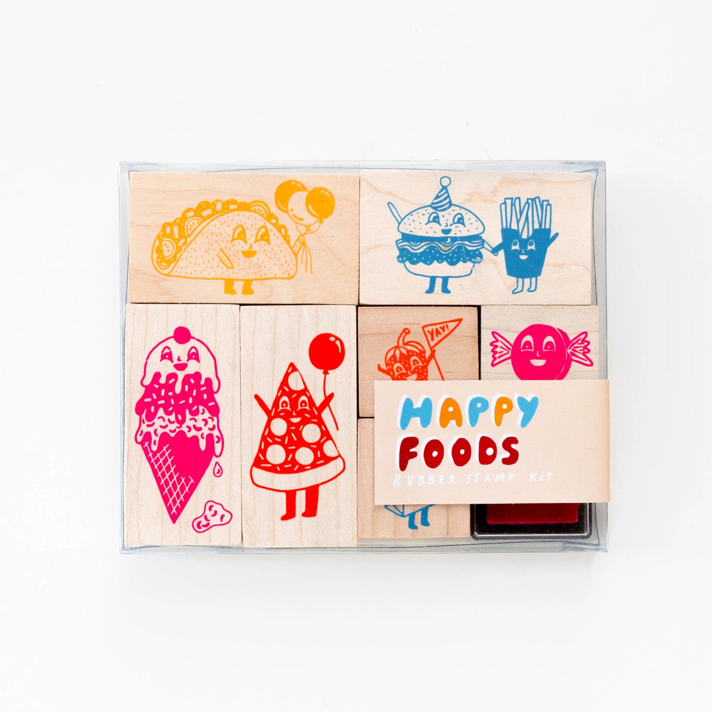 Happy Foods Rubber Stamp Kit