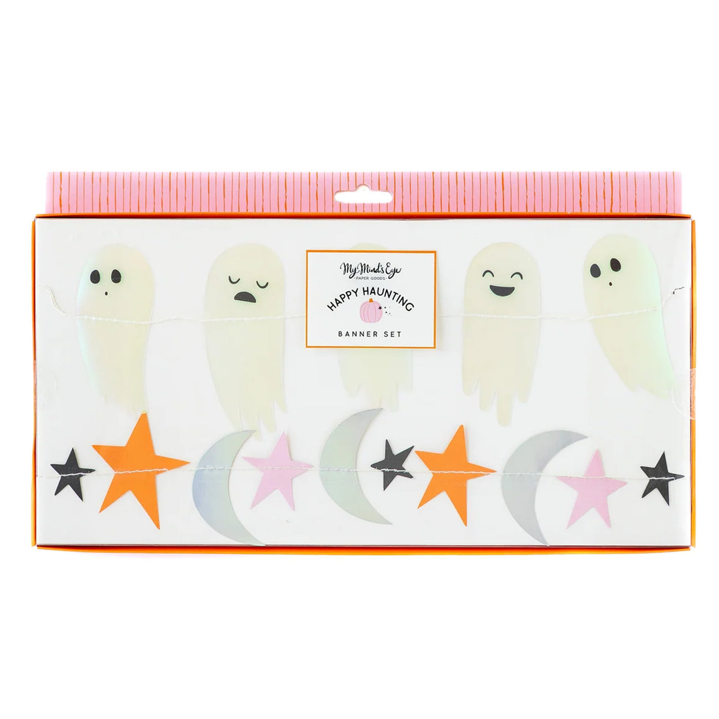 Happy Haunting Iridescent Mini Banner Set