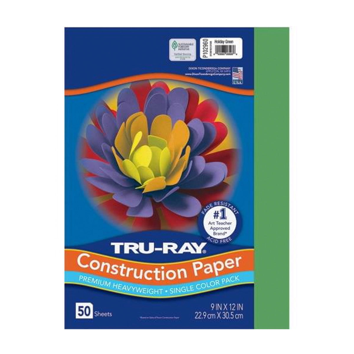 Heavyweight Construction Paper, 9" x 12" – Various Colors