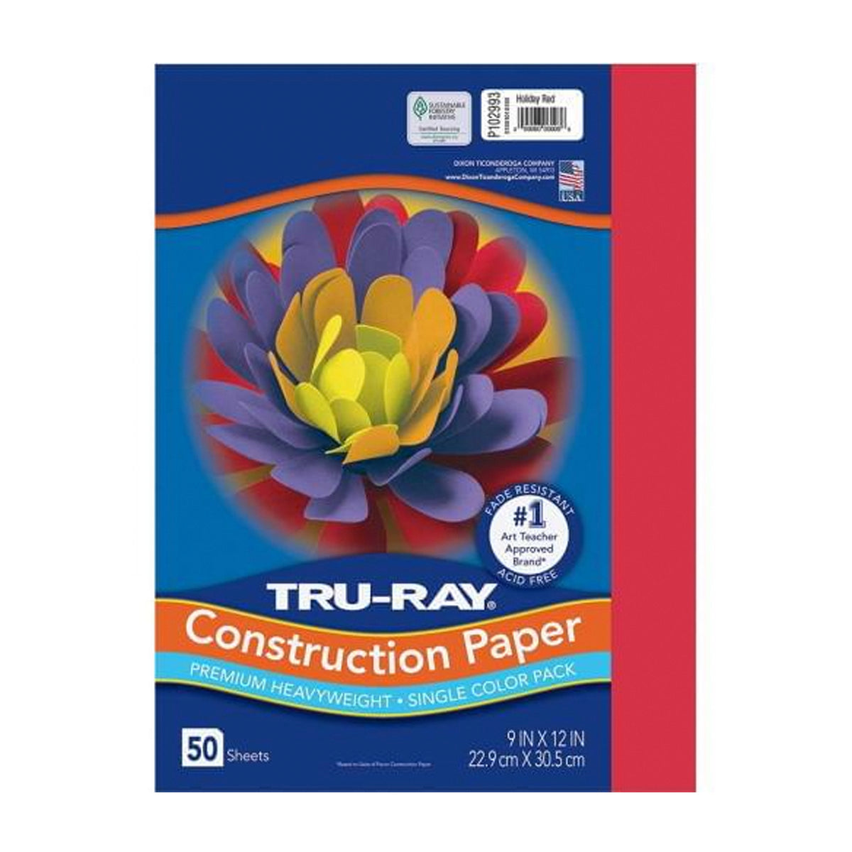 Heavyweight Construction Paper, 9" x 12" – Various Colors
