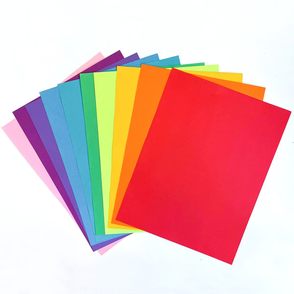Heavyweight Construction Paper, 9" x 12" – Vibrant Colors