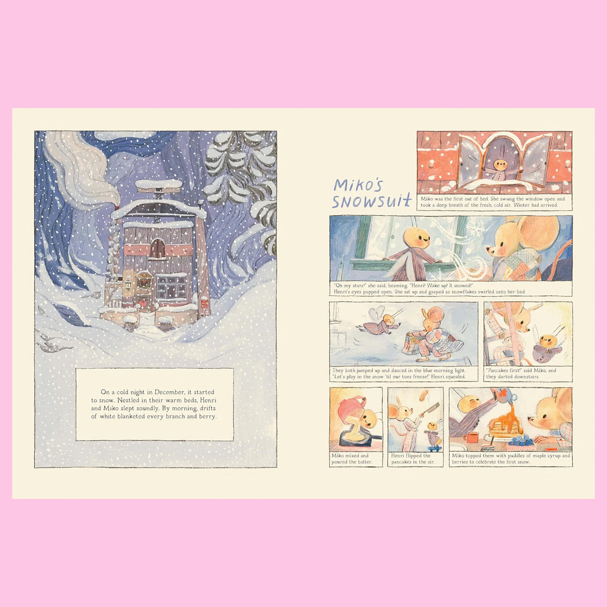 Henri and Miko: Winter in Bosk Olivette by Rebecca Green