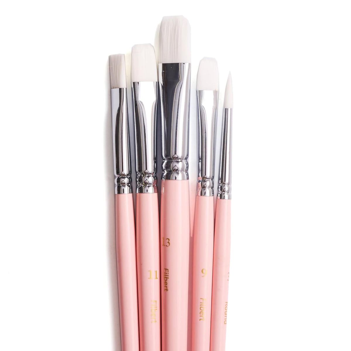 HIMI Pink Little Bird Paint Brushes - Set of 5