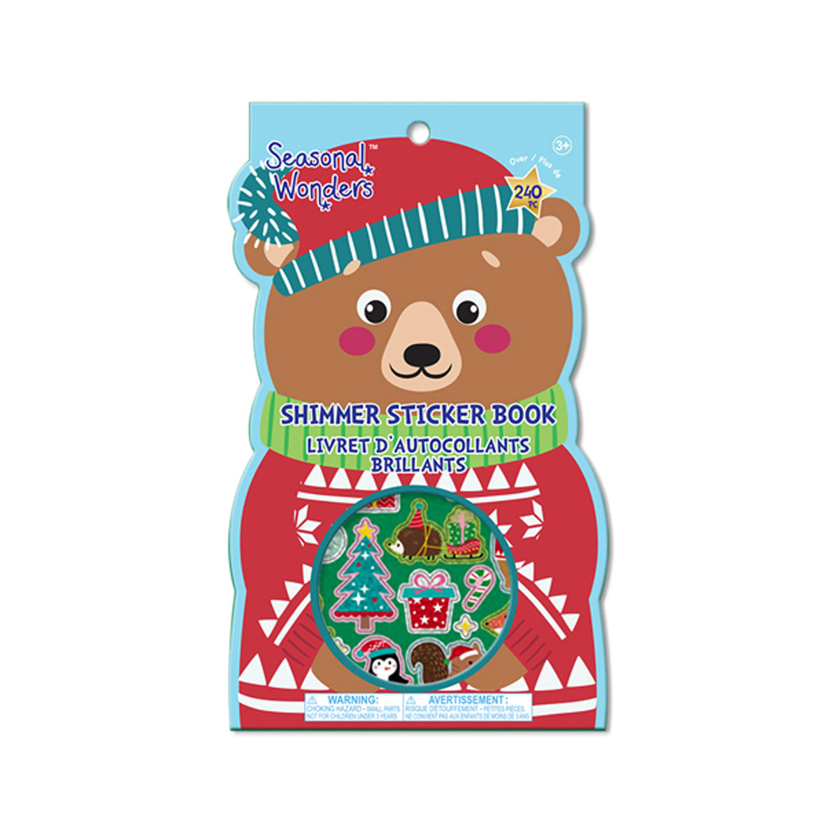 Holiday Bear Shimmer Sticker Book with 250+ Stickers