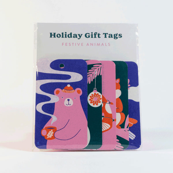 Holiday Gift Tags – Festive Animals