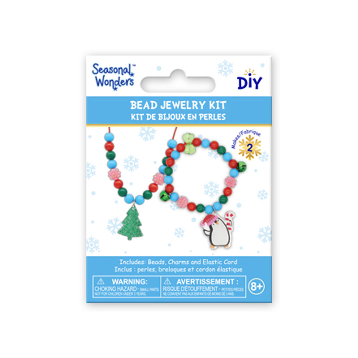 Holiday Tree &amp; Penguin Bracelet Bead Kit