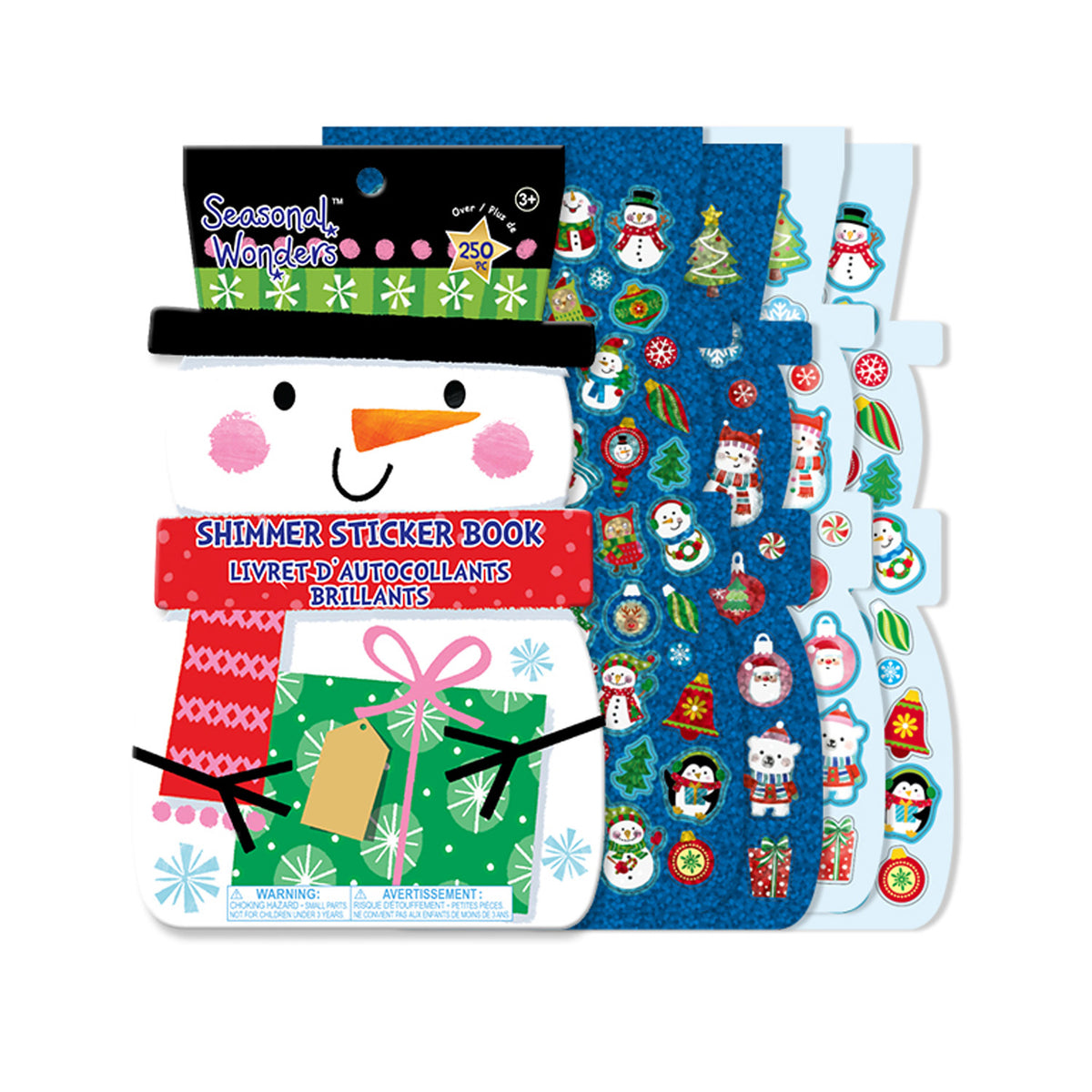 Holiday Snowman Shimmer Sticker Book with 250+ Stickers