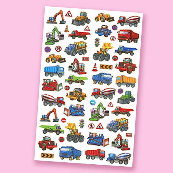 Holographic Dazzle Stickers – Construction Vehicles