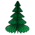 Honeycomb Tree Decorations in Dark Green – 17 inch