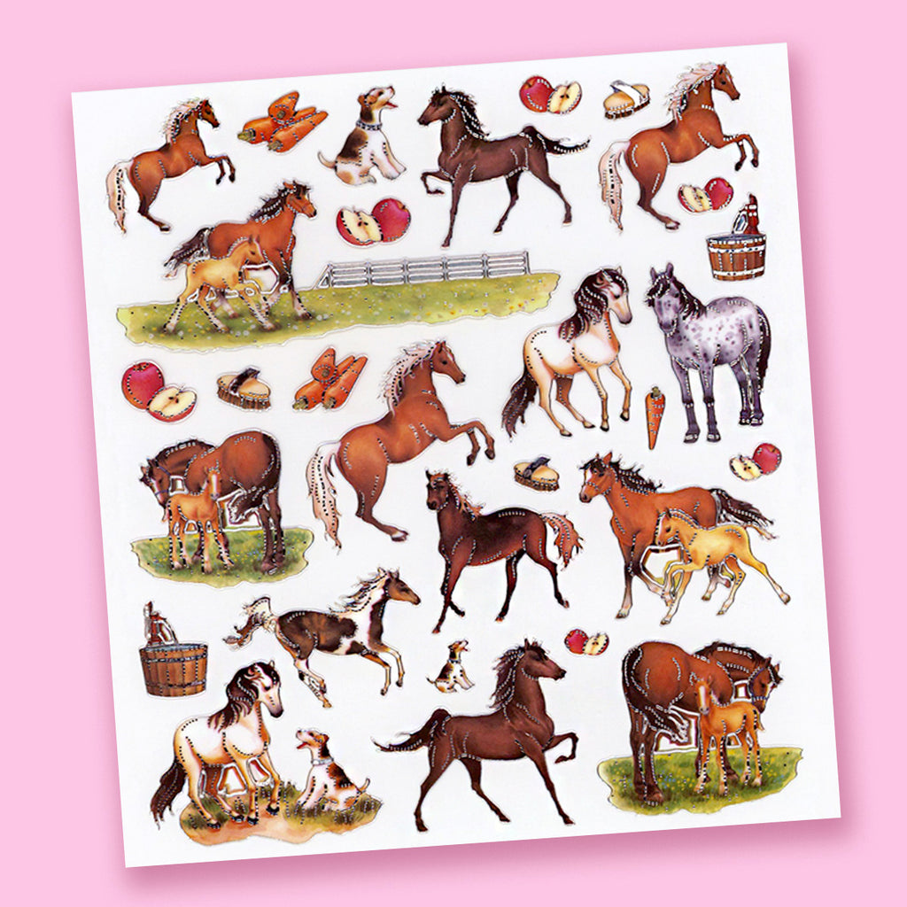 Horse Farm Dazzle Stickers – Collage Collage