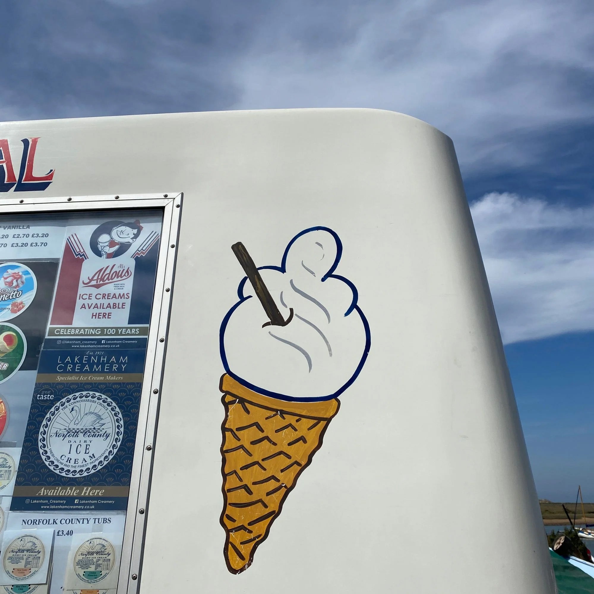 Ice Cream Embroidered Fabric Bookmark