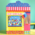 Ice Cream Shop Die Cut Greeting Card