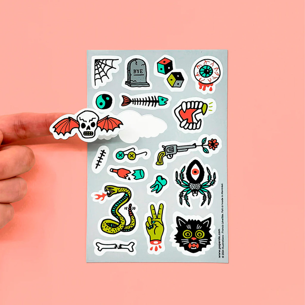 Ink & Bones – Sticker Sheet – Collage Collage