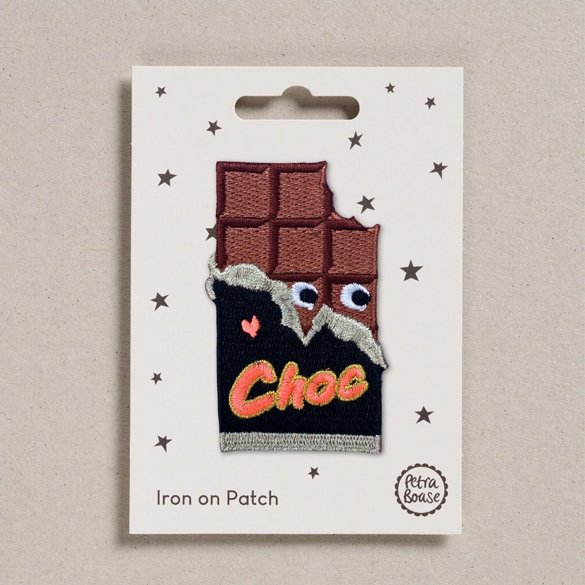 Chocolate Bar Iron on Patch