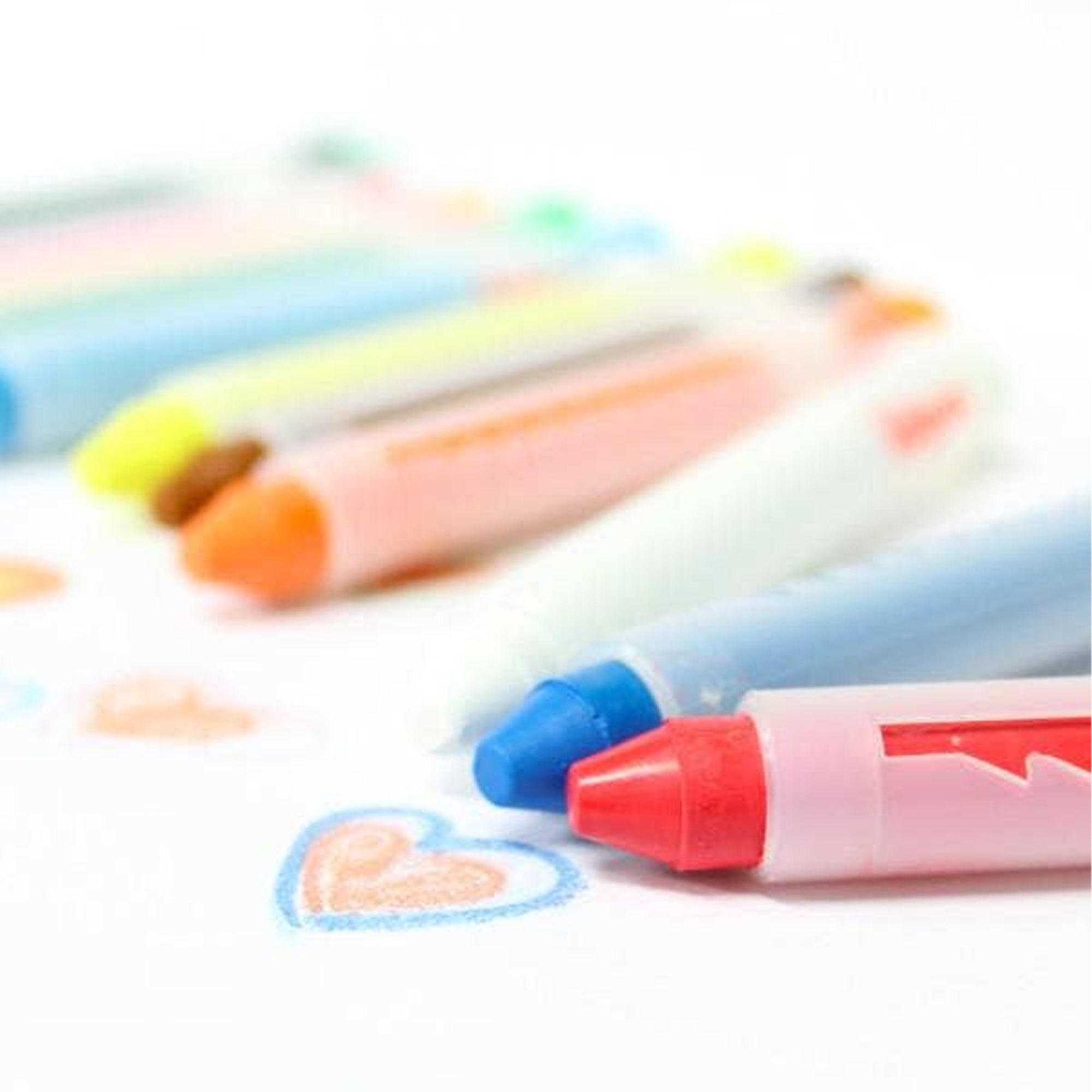 Kitpas Crayons with Holders- 12 Colors