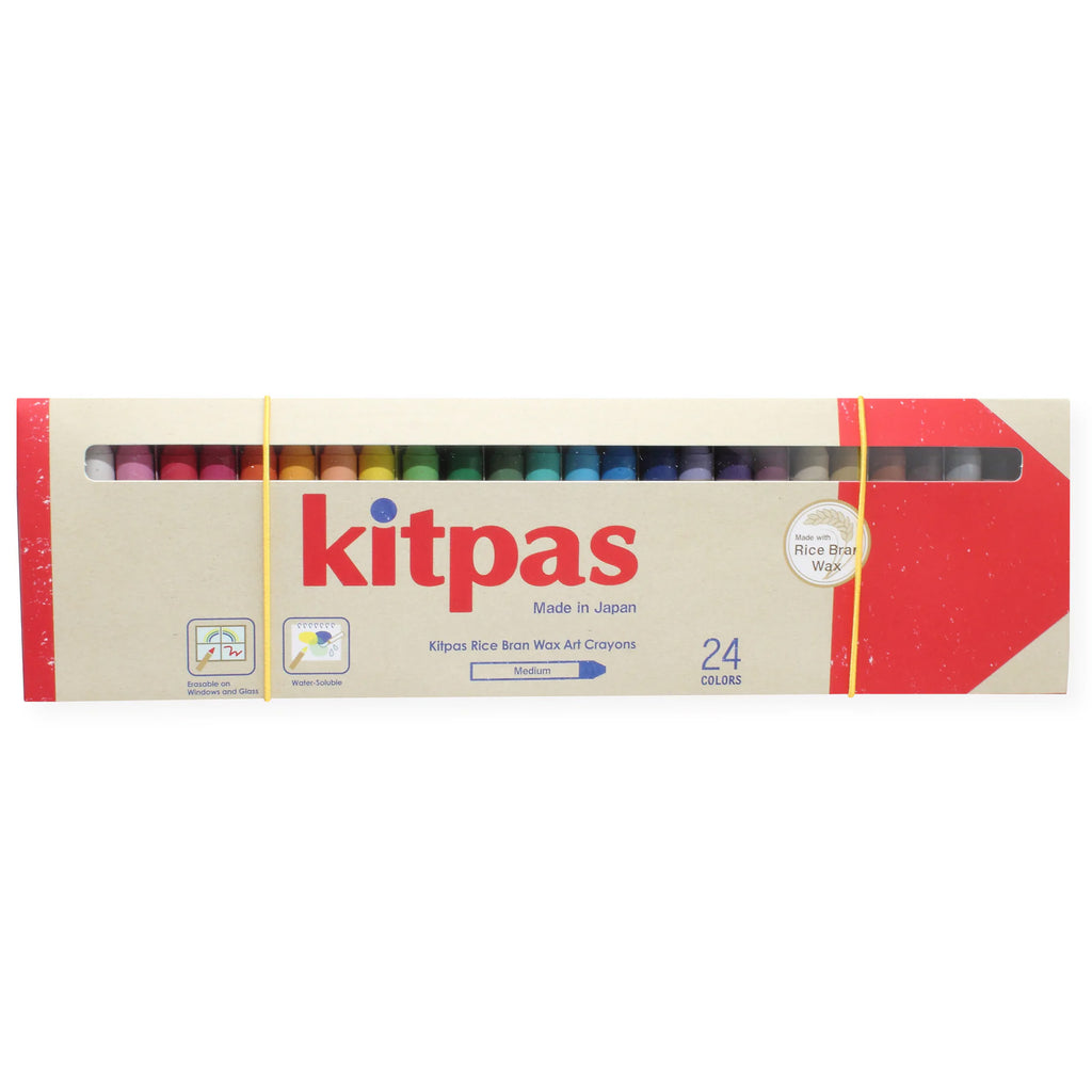 Kitpas Rice Bran Wax Art Crayons - 24 Colors – Collage Collage