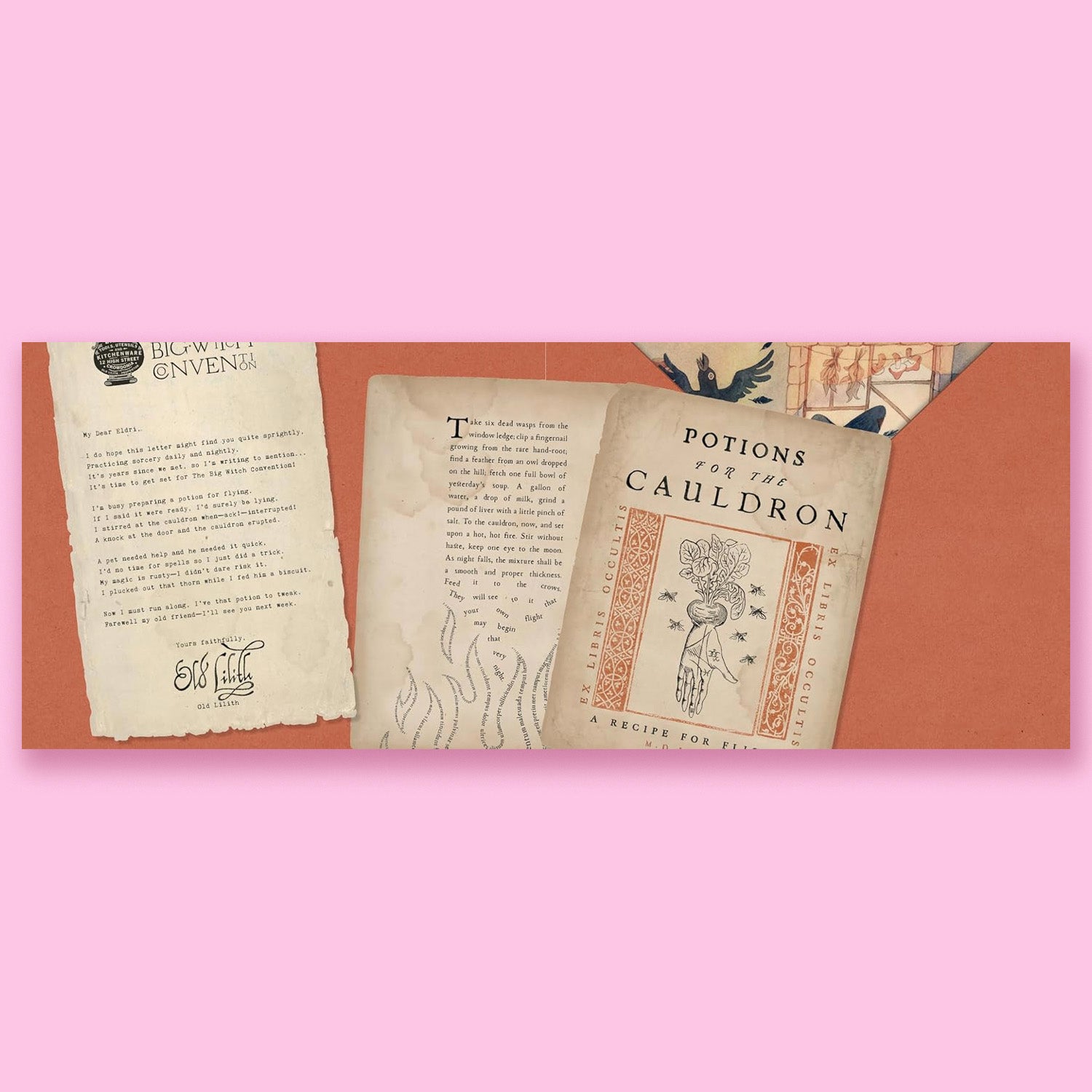 Letters from the Witch: Cackle Crackle: With Five Spells to Pull Out and Keep by Annie Atkins and Taryn Knight