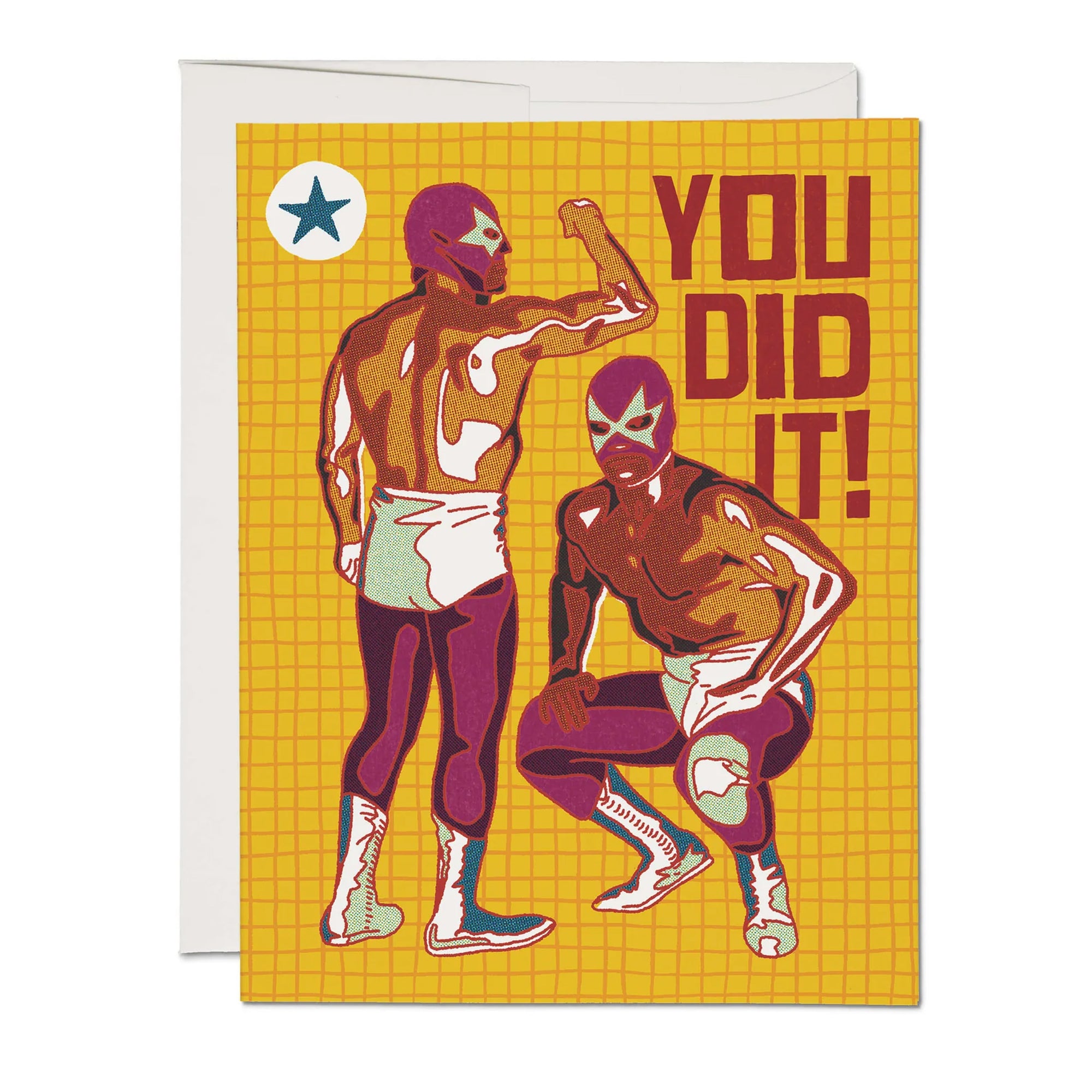 Luchador Congrats Greeting Card