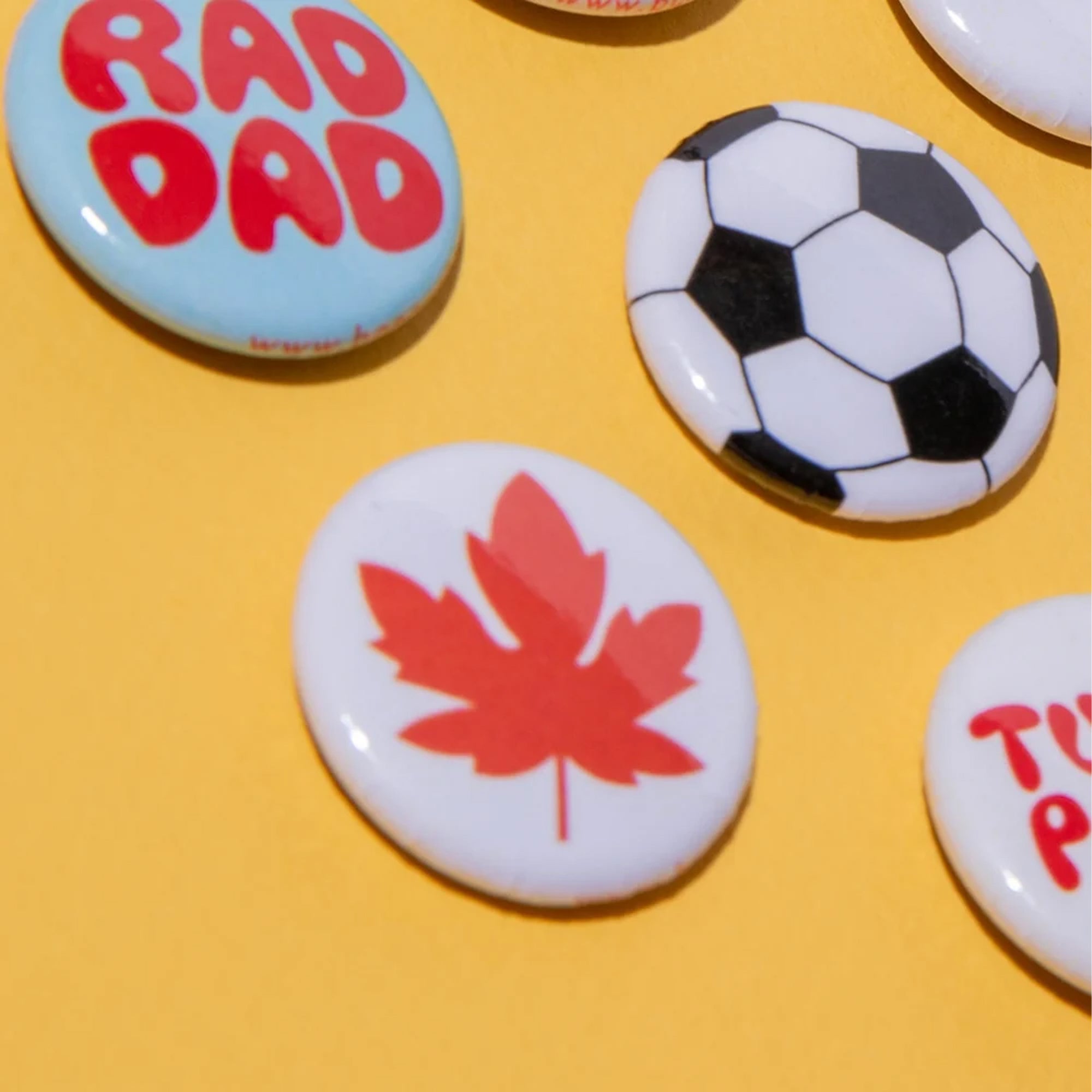 Maple Leaf 1" Button - by Banquet Workshop